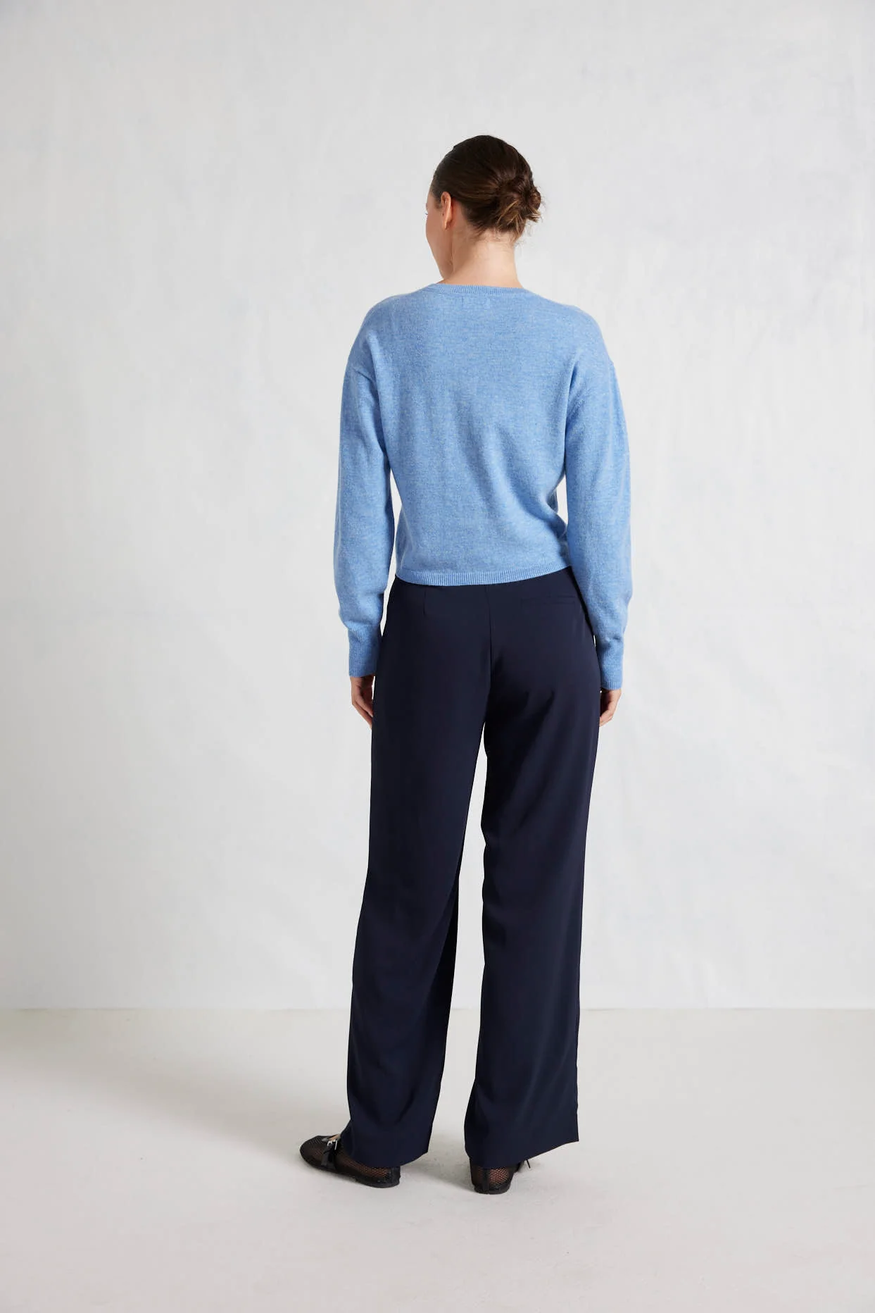 Sydney Cardi in Dusty Denim - Image 5