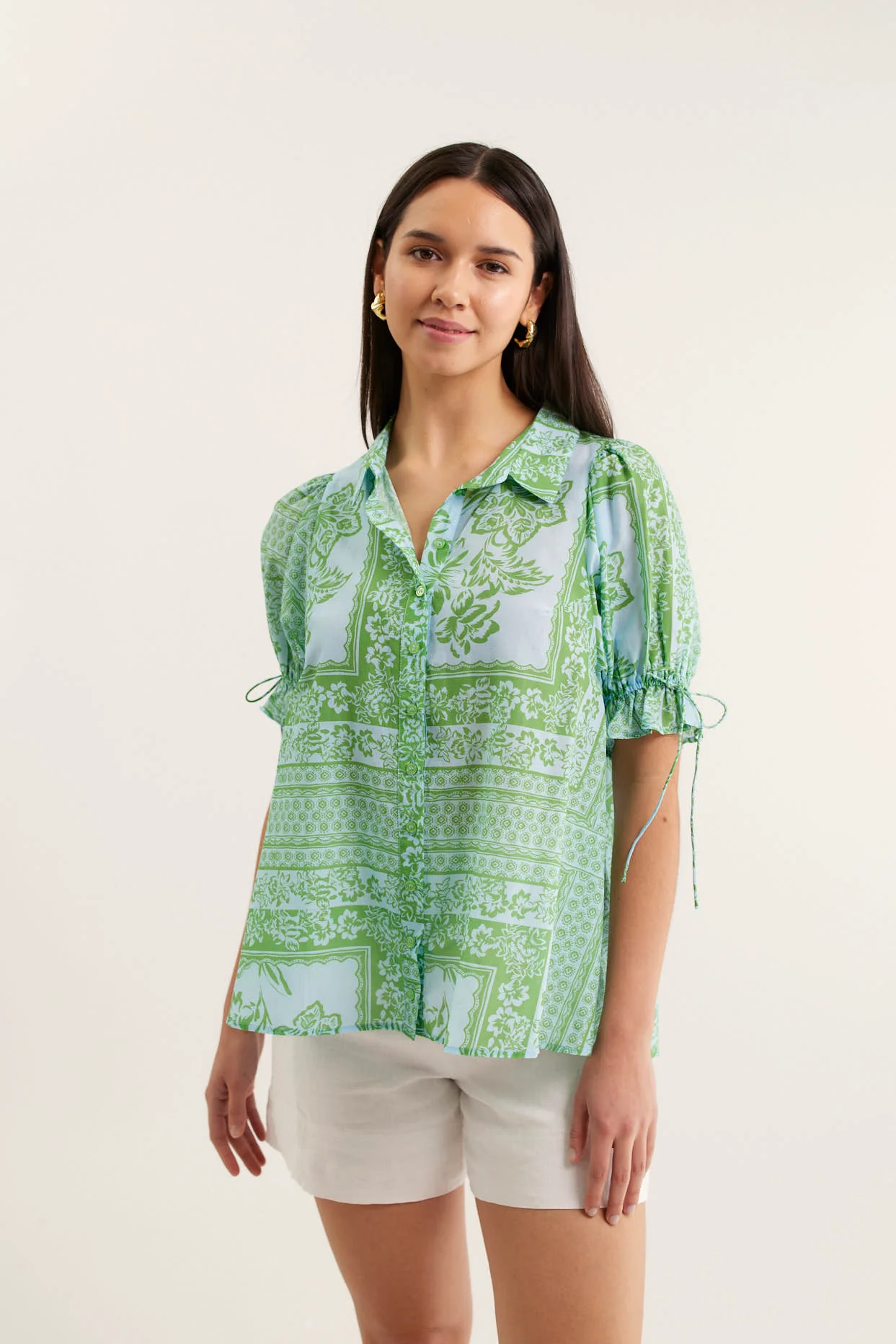 Tessa Shirt In Florentine Print - Image 3