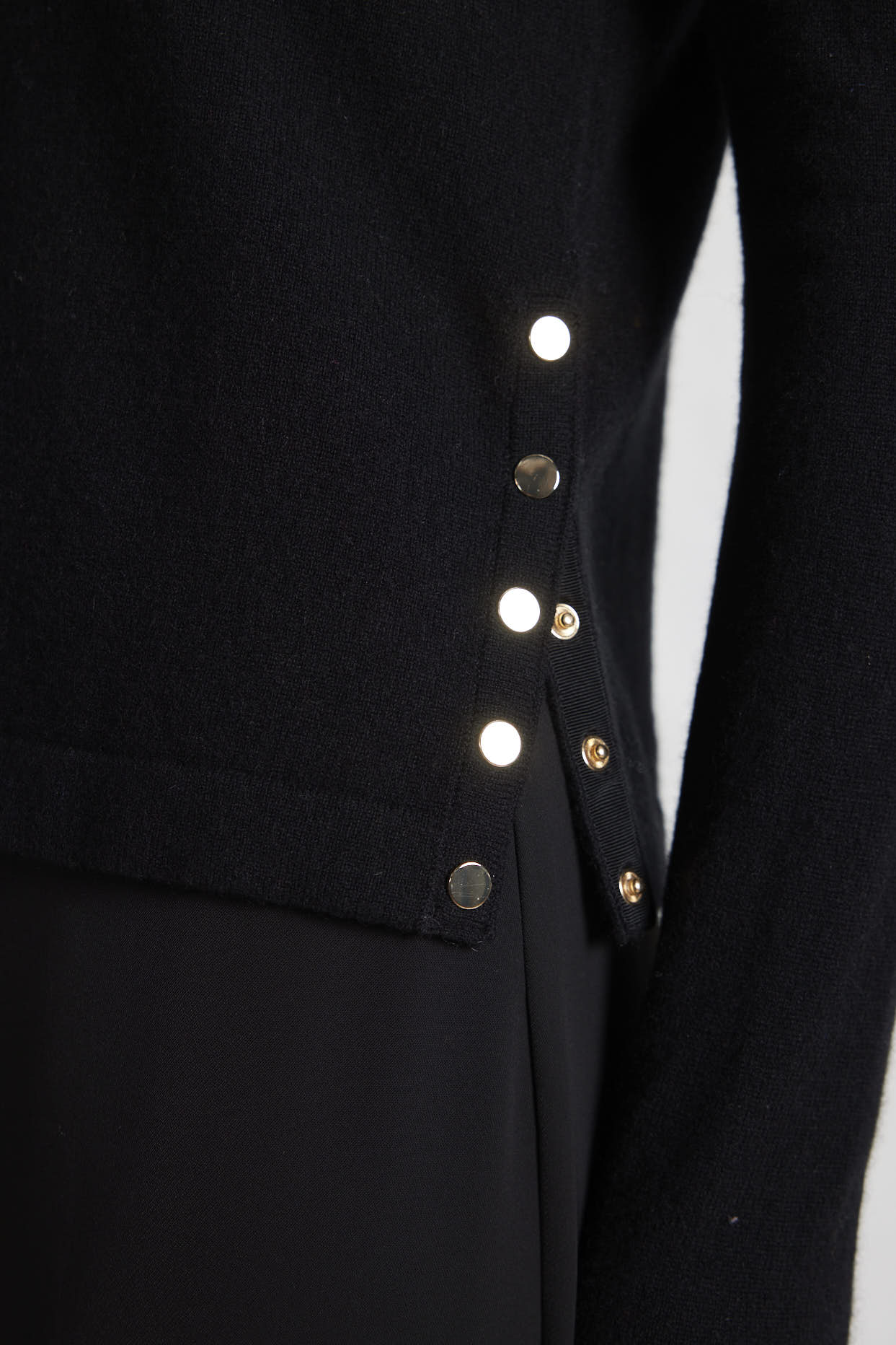 What A Stud Merino Cashmere Sweater In Black - Image 5
