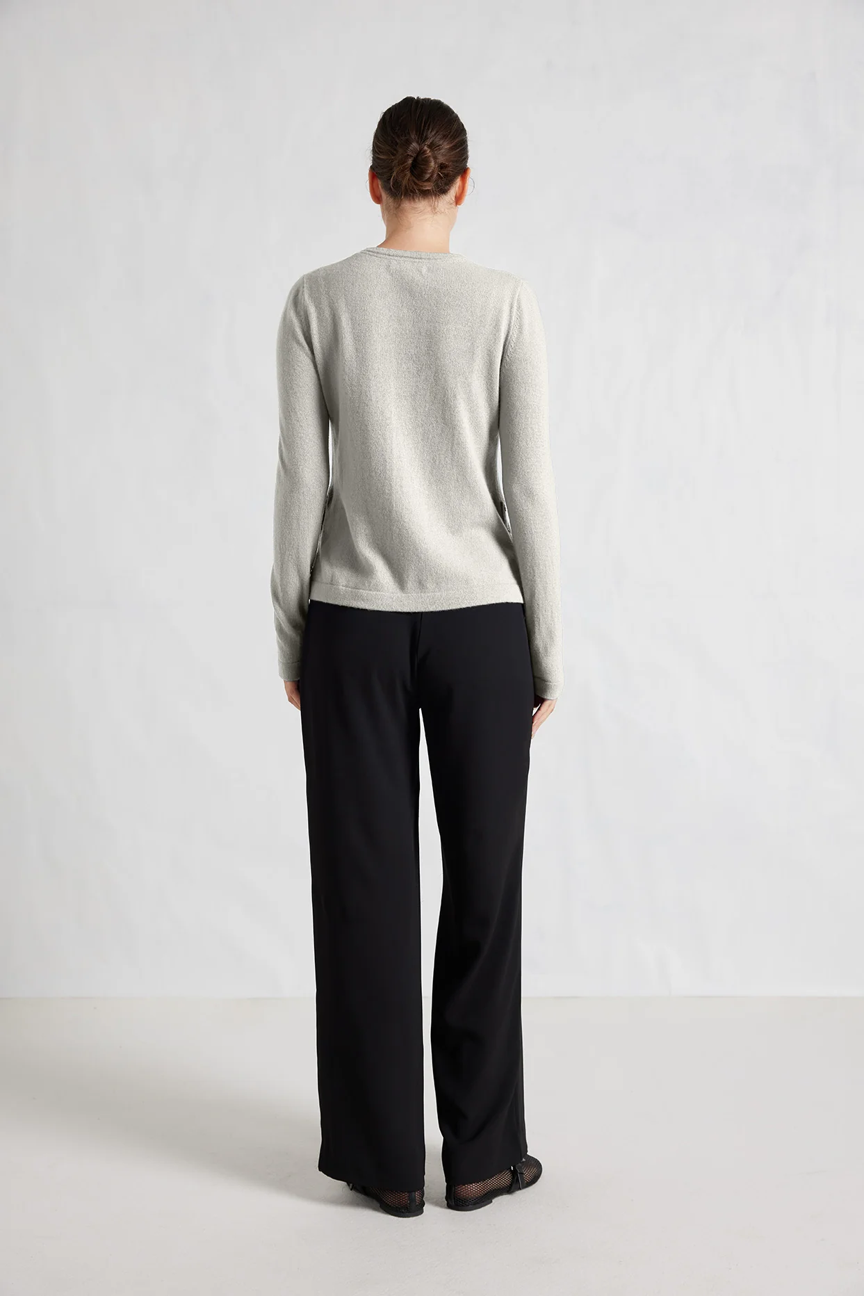 What A Stud Merino Cashmere Sweater In Crystal - Image 2
