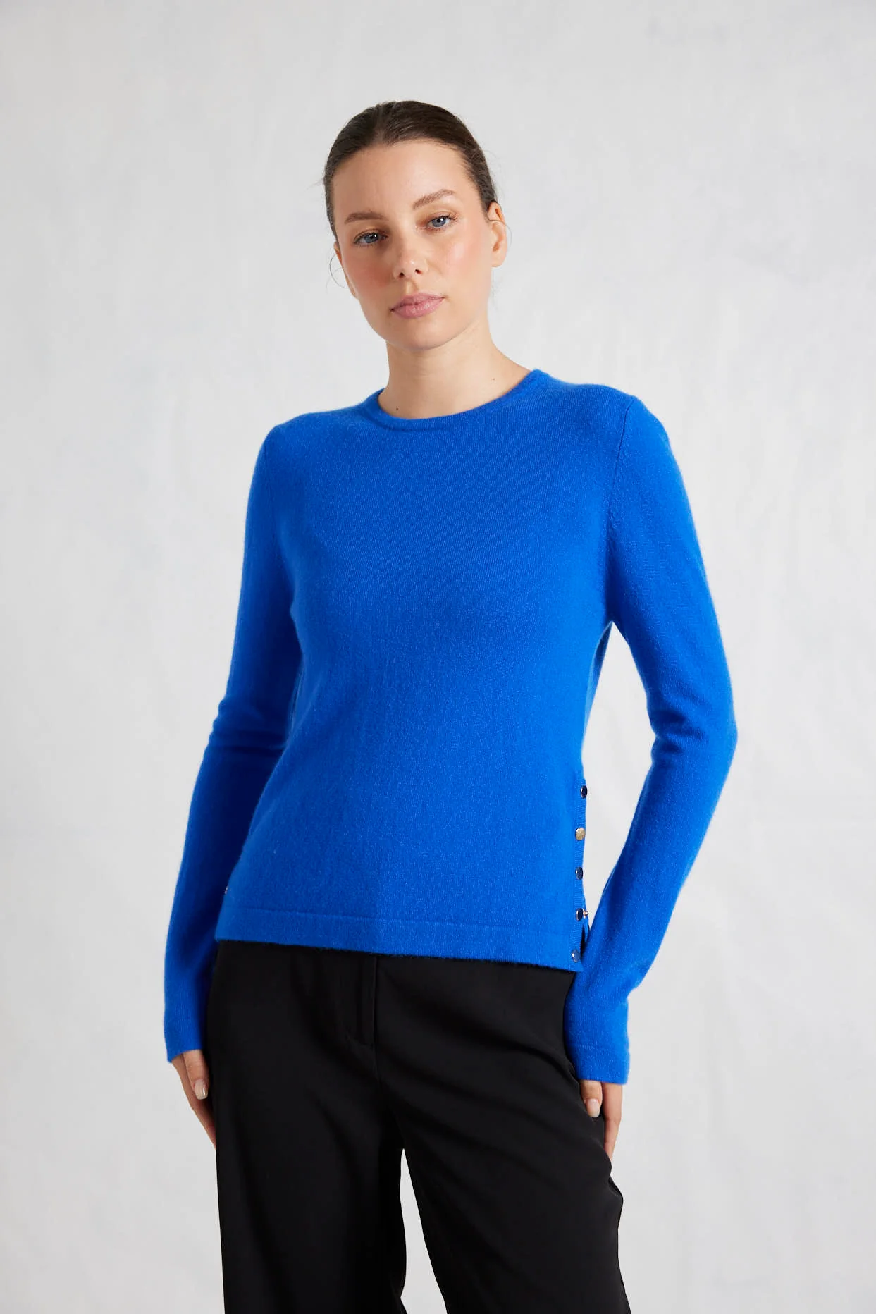 What A Stud Merino Cashmere Sweater In Skydiver - Image 3