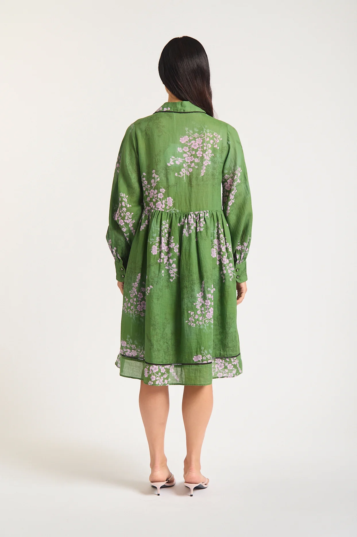Wren Ramie Dress In Maple Print - Image 5